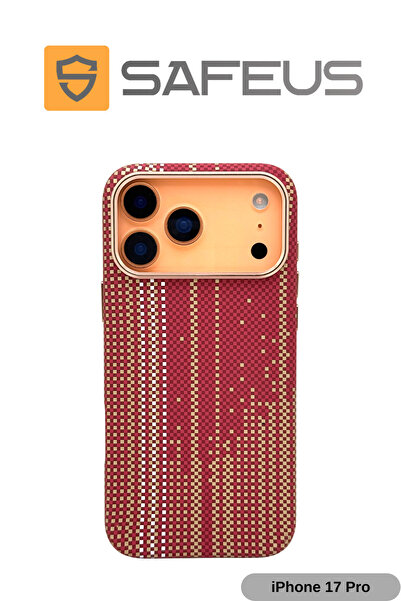 SAFEUS حافظة آيفون 17 برو من ألياف الكربون مع ميزة MagSafe، مقاومة للصدمات وع...