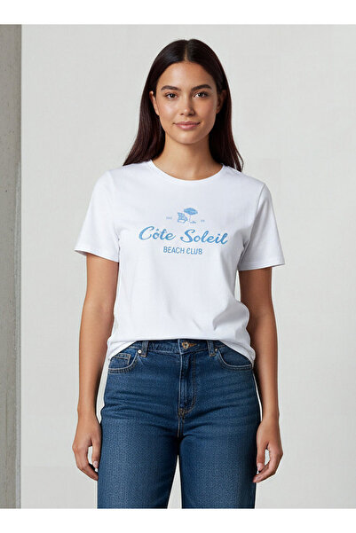 FAV Regular Fit Cotton T-shirt with Typographic Print