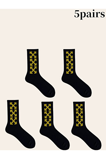 Take Two By Styli Pack of 5 - Graphic Print Crew Socks