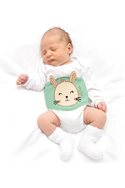 Generic Baby belly warmer for relieving colic and gas (Green)