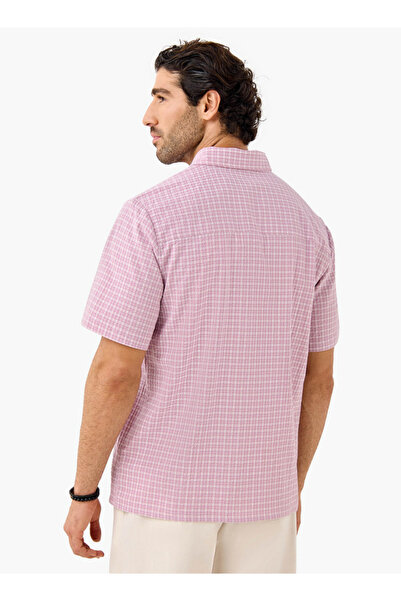 FAV Regular Fit Seersucker Checked Shirt