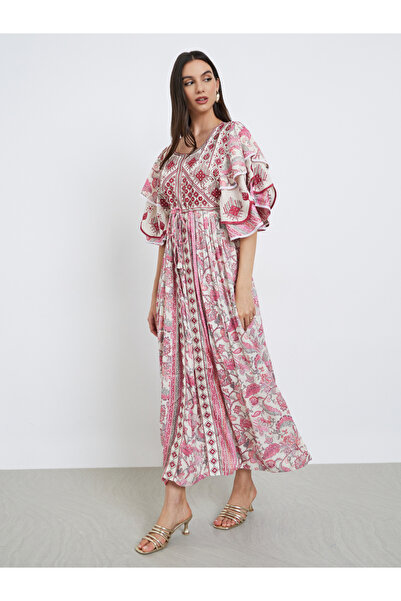 Maxim Creation By Styli Handwork Embroidery Jalabiya with Flrill Sleeves