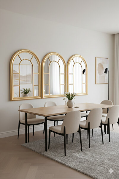 Generic Elegant mirror set with a luxurious frame, 100 x 70 cm