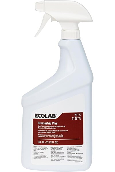 Ecolab Greasestrip Plus Degreaser - 16 FL OZ 500 ml Grease Stain remover for kitchen