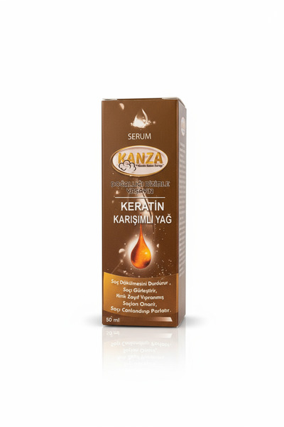 Kanza Keratin Karışımlı Yağ (50 ml) - Saç Dökülmesine Son, Canlılığa Merhaba