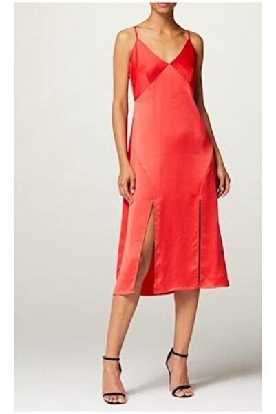 Truth & Fable Women's Cami Midi Dress, Red, S