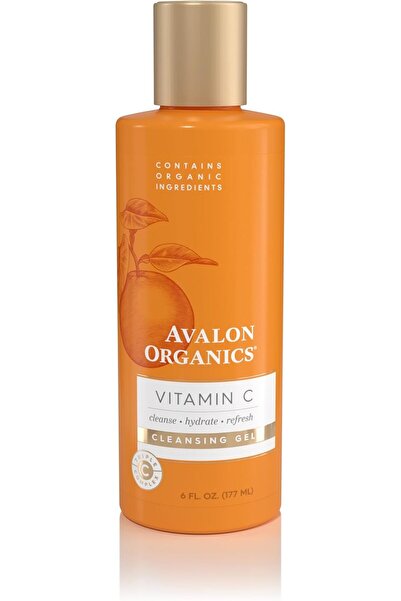 Avalon Organics جل تنظيف فيتامين سي الثلاثي مع برقوق الكاكادو 6 أونصة سائلة 1...