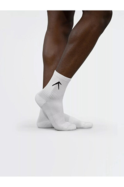 Wizard By Styli Pack of 3 - White Short Crew Dry Touch Socks