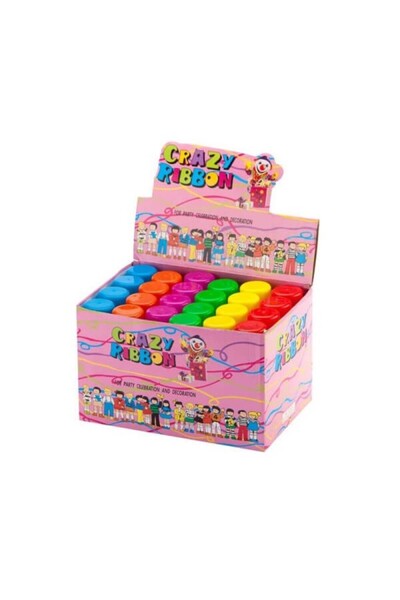 CRAZY RIBBON بخاخ خيط للحفلات - 24 × 3 أونصة