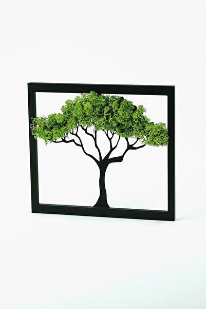 ChillOutlet Tablou decorativ cu mușchi „Copacul vieții” 25x23x1 cm
