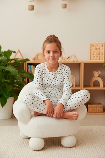 LİLA İÇ GİYİM Печатен доклад Комплект пижама с дълъг ръкав за момичета