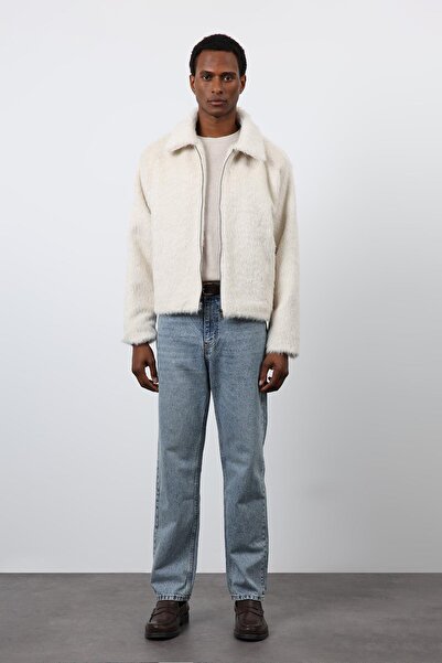 Antioch Ecru Soft Textured Men's Coat