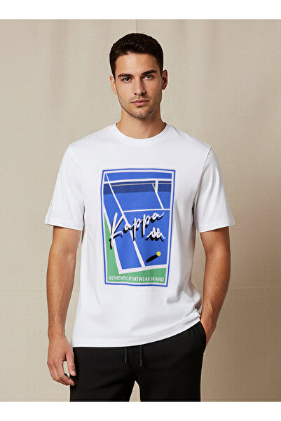 Kappa تي شيرت رجالي بطبعة شعار