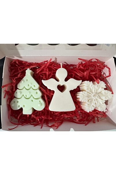 OEM Christmas gift set with 3 soy wax candles – Angel, snowflake and Christmas tree