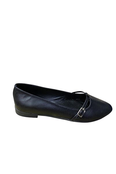 Legend Women's Buckled Thin Sole Ballerinas