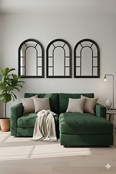 Generic Elegant mirror set with a luxurious frame, 100 x 70 cm