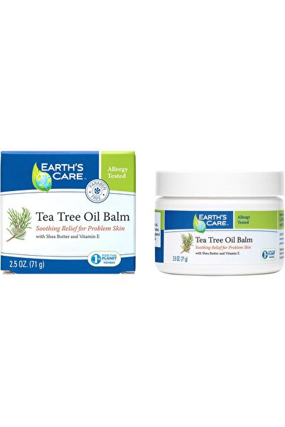 Earth's Care بلسم زيت شجرة الشاي - مرطب وملطف للبشرة الجافة مع زيت شجرة الشاي...