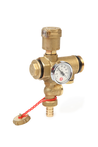 GIACOMINI Grup intermediar R554DY005, pentru distribuitor de încălzire/răcire, cu purjător de aer automat