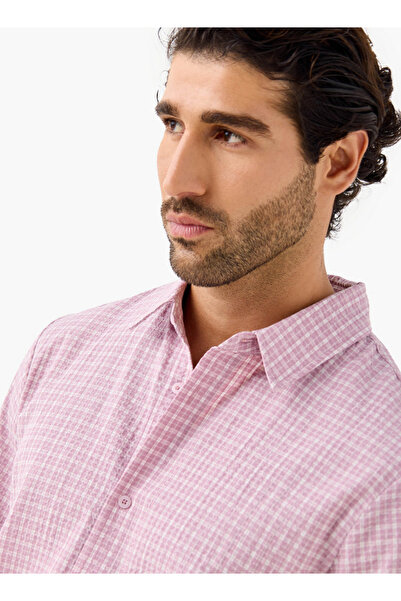 FAV Regular Fit Seersucker Checked Shirt