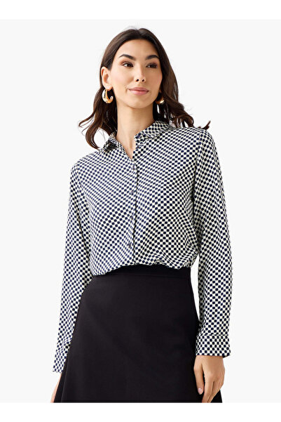 FAV قميص فيسكوز بقصّة عادية مع طباعة