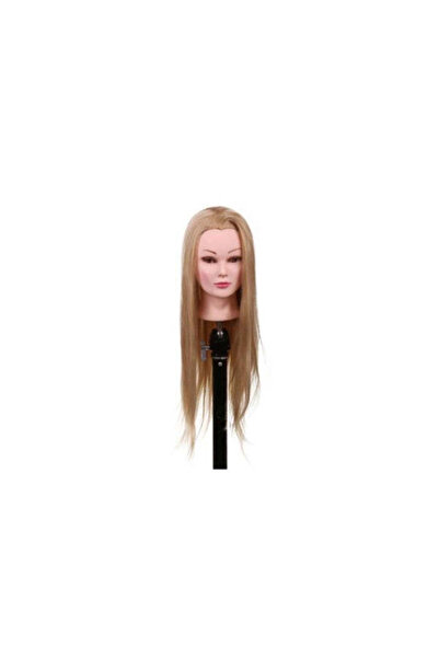 Cosmeticos Hairdresser's practice head, blonde hair, 60cm