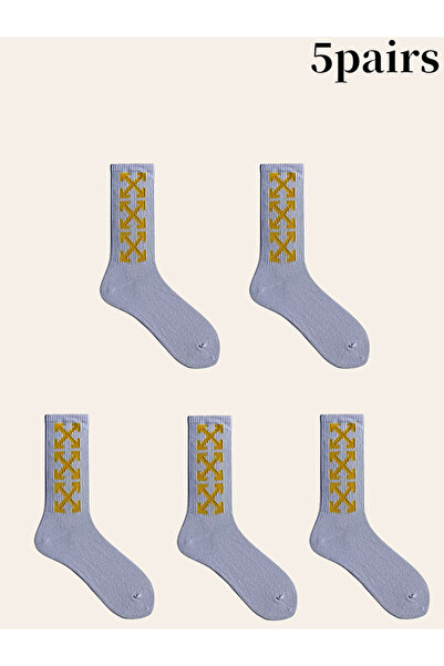 Take Two By Styli Pack of 5 - Graphic Print Crew Socks