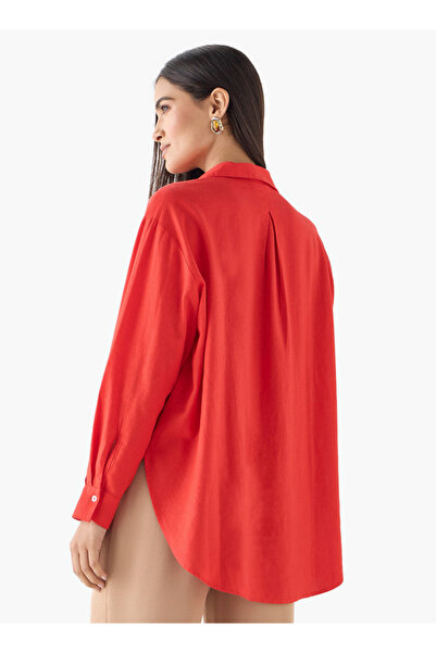 FAV Regular Fit Linen Shirt with Long Sleeves