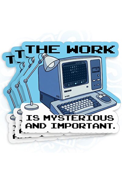 ALAYRA International (3 قطع) ملصق العمل غامض ومهم 3 بوصات