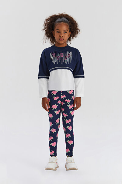 Tyess Girl Navy Blue Sweatshirt