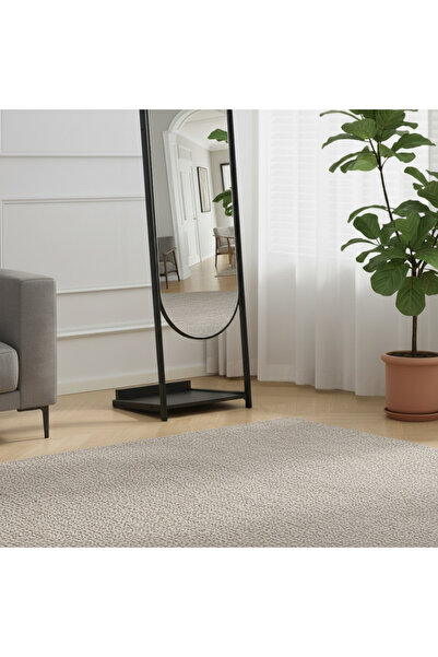 Ebticar Black Standing Mirror with Metal Stand