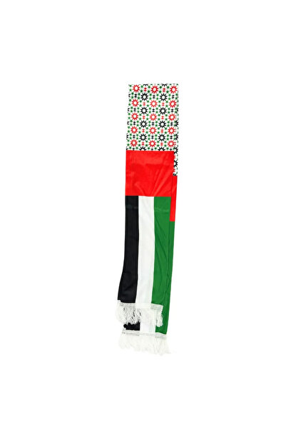 Generic UAE Flag Colored Scarf For Men Women And Children For UAE National Day And Flag Day- 14X142cm
