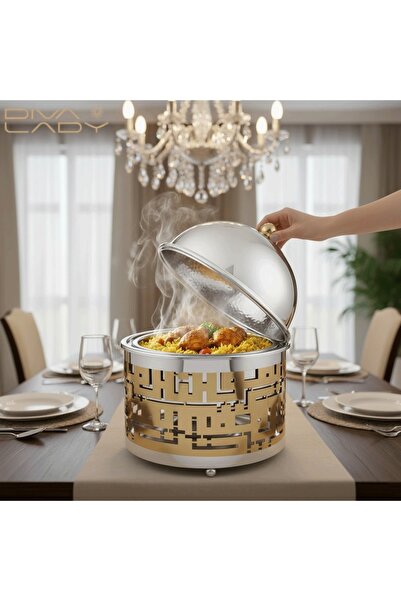 DIVA LADY 🔥 Premium 3L Food Warmer – 28cm Height x 25cm Diameter | Perfect for buffets and upscale banquets ✨