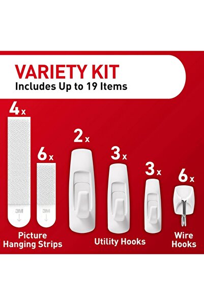 COMMAND General Purpose Variety Pack - Hang up to 19 items Damage-Free