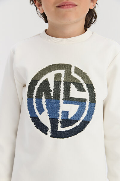 Nebbati Boy White Sweatshirt