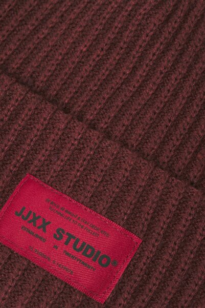 JJXX Women's / Girls' Burgundy Beanie Model Code: (12222919) Jxothelıa Knıt Beanıe Acc Sn