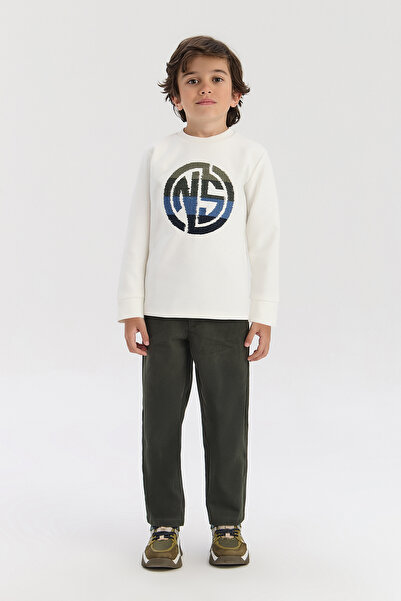 Nebbati Boy White Sweatshirt
