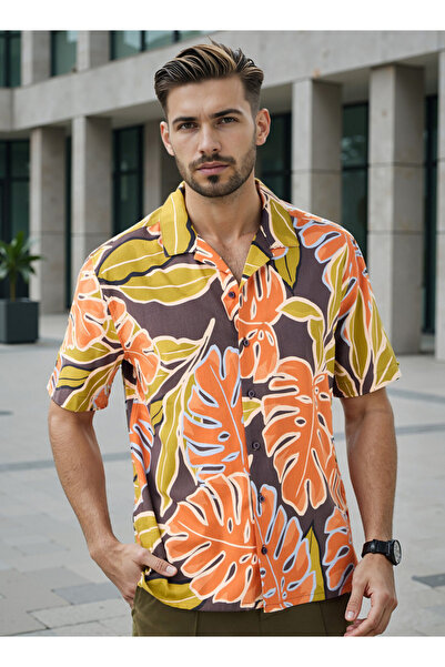 FAV All-Over Print Camp Collar Shirt