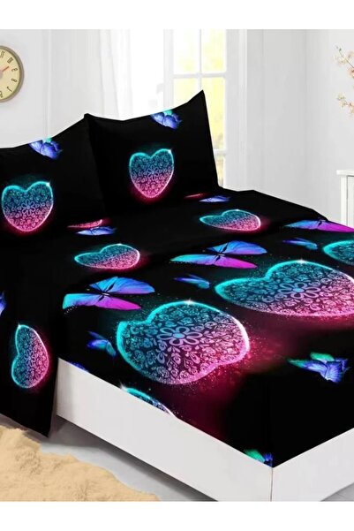 RALEX PUCIOASA Finet Bed Cover + 2 Pillowcases, Ralex, black / blue color, model HF160-10