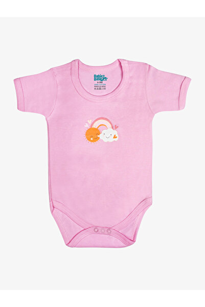 Babies Basic By Styli 5-Piece 100% Cotton Bib, Romper, Mittens, Cap and Sleepsuit Set