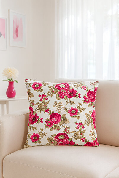 Premier Home Duck Large Rose Throw Pillow Cover Red V1 40X40