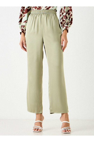 FAV بنطال أرجل واسعة مع حزام خصر مرن