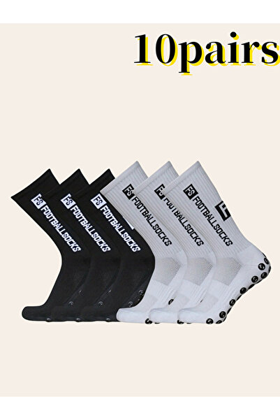 Take Two By Styli Pack of 10 - Multicolor Text Print Crew Socks