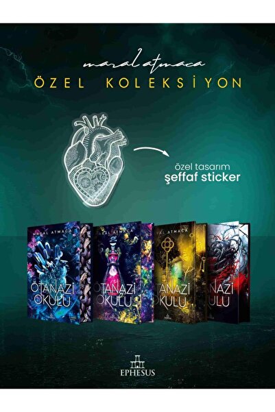 Ephesus Yayınları Ötanazi Okulu Serisi – Yan Boyamalı Kilitli Koleksiyon Kutu