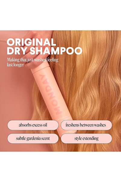 MONDAY HAIRCARE Original Dry Shampoo with Keratin, absorbs oil, 200 ml