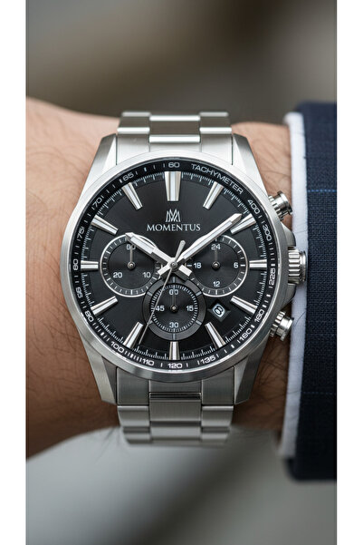 Momentus Gümüş Çelik Kordon Erkek Kol Saati SC370S-04SS
