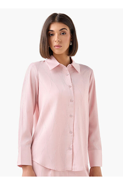 FAV قميص مزين وأكمام طويلة