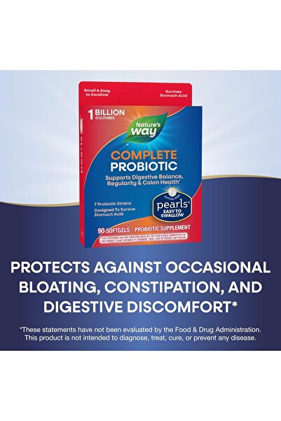 Nature's Way Probiotic Pearls Complete 90 Softgel Capsules