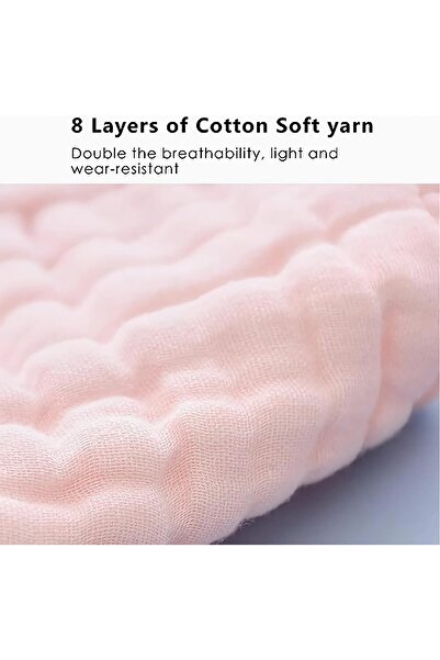 bolivia Muslin Baby Bibs, 6-Pack Adjustable Bandana Bibs with 8-Layer 100% Organic Cotton