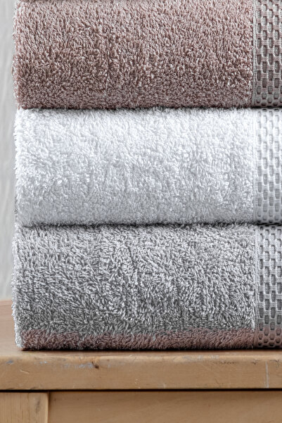 Mürdüm Home Набір з 5 рушників 50x90, рушник для рук, обличчя та волосся – м'який, міцний та стильний, швидко висихає, весільний набір