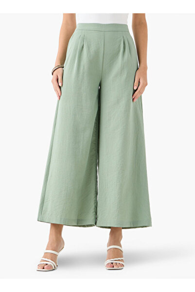 FAV Wide Leg Flexi Waist Trousers with Pockets